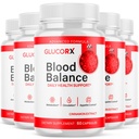 (5 Pack) GlucoRX Blood Balance Capsules, Official GlucoRX Blood Support Pills with All Natural Ingredients, Advanced Health & Wellness Support Formula with Max Strength Multivitamins (300 Capsules)