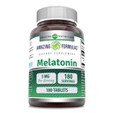 Erstaunliche Formeln Melatonin Ergänzung | Unflavored | 5 Mg | 180 Tabletten | Non-GMO | Gluten Free | Made in USA