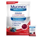 Mucinex Instasoothe Sugar Free Cough Drops, Cough Medicine für Erwachsene mit Dextromethorphan HBr, Non Menthol Cough Drops, Cough Suppressant Lozenges, Mixed Berry Medicated Cough Drops, 40ct