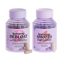 Lemme Debloat und Glatte Bundle - Präbiotische, Probiotische & Verdauungsenzymkapseln für Bloating & Gas Relief, Reduzieren Cellulite, Plump Skin, Glatte Cellulite
