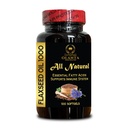 Organic Flaxseed Oil Softgels – 100 Count – Cold-Pressed – Vegan Omega Source – Non-GMO – USA Made – Plant-Based Nutrition