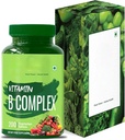 Complexe de vitamine B 100 % RDA - 200 comprimés/capsules - Supplément de vitamine B (B1, B2, B3, B5, B6, B7, B9, B12), vert
