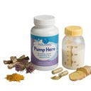 Milky Mama Pump Hero Lactation Support Capsules Herbal Breastfeeding Supplement with Marshmallow Root, Blessed Thistle, Turmeric & Ginger for Milk Supply Support – 60 Capsules