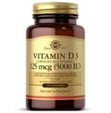Solgar Vitamin D3 (Cholecalciferol) 125 MCG (5000 IU), 100 Softgels - Hilft gesunde Knochen und Zähne - Immunsystem-Unterstützung - Non GMO, Gluten-Free, Dairy Free - 100 Portionen