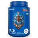 BIRDMAN Falcon Vegan Protein Powder Organic, Stevia & Sugar Free, Plant Based Protein, Low Carb, Dairy Free, Keto, Non Whey Protein, Probiotic, Pea Protein | Chocolate Flavor - 37 Servierungen - 2.64lb