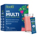 Root'd Multivitamin Powder with 3X Electrolytes for Men - 24 Vitamins & Minerals, 3X Electrolytes, 9 Organic Superfoods, Probiotics & Enzymes, Sugar-Free Multivitamin & Hydration | 24 Packets