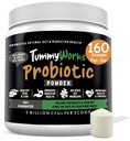 TummyWorks Probiotisches Pulver für Hunde & Katzen. Probiotika für Verdauungs-Gesundheit, Immununterstützung, Durchfall, Gas, Juckreiz & Saisonale Allergien. Mit Verdauungsenzymen und Präbiotika. Made in USA - 160 Scoops