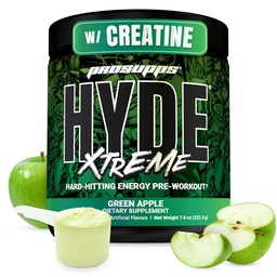 PROSUPPS Mr. Hyde Xtreme Pre Workout Powder mit Kreatin, Beta Alanine & Caffeine - Extreme Energy, Pumps, Focus & Performance - Fitness &amp; Gym Supplements für Männer & Frauen (Green Apple, 30 Portionen)