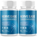(2 Pack) Nerve Ease Capsules, NerveEase Pills with All Natural Ingredients, Advanced Overall Health and Wellness Vitamin Supplement Formula for Maximum Strength Multivitamins Support (120 Capsules)