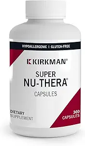 Kirkman - Super Nu-Thera - 360 Kapseln - Umfassendes Multivitamin - mit Vitamin B6 & Magnesium - Hypoallergen