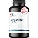 Designs für Gesundheit OmegAvail Hi-Po - TG (Triglycerid) Omega-3 Fish Oil Supplement, 1600mg EPA/DHA per Servieren mit Zitronen + Vitamin E zu Minimieren Fishy Taste (120 Softgels)
