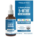 Organic Kids Methylfolate + Methyl B12 Cofactor - Flavorless, Sublingual Form - 5-MTHF Form, Superior Form of Folate - Adjustable Dosing for All Ages - Mood, Behavior, Cognition - 1 oz.