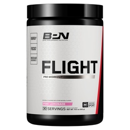 BPN Flight Pre Workout unterstützt Energie und mentale Konzentration, verbesserte Ausdauer und Muskelpumpen mit CarnoSyn® Beta Alanin, Pink Lemonade, 30 Portionen