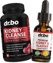 Kidney Cleanse Detox Support Supplement & Bladder Health Drops - Organic Kidney Bladder ergänzt Tropfen & Pillen Juniper Berry Cleavers Dandelion Cranberry - Kidneys Renal & Urinary Tract Supplements