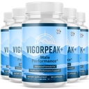 (5 Pack) Vigorpeak Pills for Men, Official Vigor Peak Male Capsules with All Natural Ingredients, Advanced Vigorpeak Men's Health and Wellness Pills with Maximum Strength Multivitamins (300 Capsules)