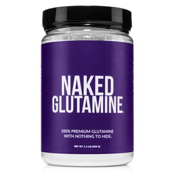 Pure L-Glutamine Made in The USA - 100 Servings - 500g, 1.1lb Bulk, Vegan, Non-GMO, Gluten and Soy Free. Minimize Muscle Breakdown & Improve Protein Synthesis. No Additives