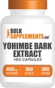 BulkSupplements.com Estratto di Yohimbe - Estratto di corteccia di Yohimbe, integratori di Yohimbe, supplemento di erbe - senza glutine, 1 capsula di cervo per porzione, 360 capsule (pacchetto di 1)