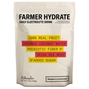 Ballerina Farm Farmer Hydrate, Daily Electrolytes Powder, Raspberry Lemonade, Hydration Drink Mix with Organic Coconut Water, Irish Sea Moss, Sea Salt, Prebiotic Fiber, No Added Sugar, 25 Servings