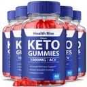 (5 Pack) Health Rise Keto ACV Gummies, HealthRise Apple Cider Vinegar Advanced Formula Supplement for Maximum Strength Support, Healthy RiseKeto Keto+ACV Premium Blend Gomitas Reviews (300 Ct)
