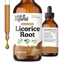 Wild & Organic Licorice Root Tincture - Verdauungs-, Lung & Skin-Unterstützung - Licorice Root Extract Liquid Drops - Vegan, Zucker & Alkoholfreie Ergänzung - 4 fl oz