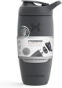 Promixx Pursuit Shaker Bottle Insulated Edelstahl Wasserflasche und Shaker Cup, 18oz, Graphit Grau
