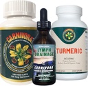 Carnivora Triple Play - Immunsystem Unterstützung, Lymphsystem Flush, und Verbesserung für Gelenke und Verdauung (Bundle mit 1 Flasche jeder von Carnivora Vegi-Caps, Lymph Drainage, und Turmeric)