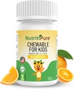 Kaubares Vitamin D3 (Cholecalciferol) 25 mcg (1000 IU) + Zink (Zinc Citrat) 5mg + Vitamin C 30mg für Kinder Orange Flavor 90/Bottle (1)
