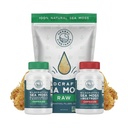 Herbal Vineyards Organic Wildcrafted Sea Moss Bundle – Gold Raw SeaMoss 4oz + Seamoss, Bladderwrack & Burdock Root Capsules 1500MG + Sea moss & Beetroot Capsules (60 Count Each) | Non-GMO, Vegan
