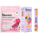 Bloom Strawberry Watermelon Clear Protein and Peach Mango Energy Packets Bundle