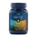 GNC Triple Strength Fish Oil Plus Joint Omega 3, 1000mg EPA und DHA, Herzgesundheit, Plus Fast 5 Tage Komfort, Gehirn, Haut und Auge, Antioxidantien und Botanische Extrakte, Control Fish Burps, 30 Portionen