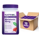 Natrol 10mg Melatonin Gummies, Sleep Support for Adults, Melatonin Supplements for Sleeping, 140 Strawberry-Flavored Gummies, 70 Day Supply