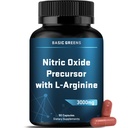 L-Arginin 3000mg Nitric Oxid Supplement für Männer und Frauen – Non-GMO Vegan Kapseln mit Rübenwurzel für Zirkulation, Ausdauer, Energie, Stamina, Leistung und Workout – 90 Caps