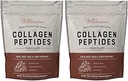 Live Conscious Collagen Peptides Powder - Chocolate Collagen Powder - Haar, Haut, Nagel und Gelenkunterstützung - Typ I & III Grass-Fed Collagen Supplements für Damen und Herren (2-Pack)