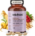 Frau Hormo Balance Adaptogens Ergänzungen mit Maca Panax Ginseng Shatavari Schisandra Formel entwickelt für Frauen Wellness & Hormon Harmony Unterstützung 120 Vegan Kapseln