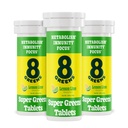 8Greens Supergreens Tablets | Super Greens Powder Superfood, Metabolism Immunity & Focus, Daily Greens Effervescent Tablets, Organic: Aloe Vera, Spirulina, Chlorella, Lemon Lime, Tube 30 Servings