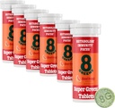 8Greens Supergreens Tablets | Super Greens Powder Superfood Tablet, Metabolism Immunity & Focus, Daily Greens Effervescent Tablets, Bio: Aloe Vera, Spirulina, Chlorella, Blut Orange, 60 Servierungen