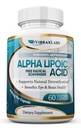 Alpha Lipoic Acid 600mg Kapseln - Extra Strength ALA Supplement - Beste reine vegetarische Kapseln für Nerve Schmerzen, Haut, Gesicht, Augen und Gehirn Boost - Hilft, natürliche Entgiftung, Non-GMO