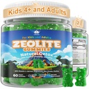 Zeolite Dêtõx for Kids & Adults, Sugar Free Kids Tõxin Dêtõx Gummies w/ Chlorella, Spirulina, Minerals, Choline - Gentle Heavy Mêtâl Dêtõx for Digestive, Immune, Focus, Energy, Bone, Vegan, 120cts