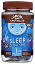 Good Day Dark Chocolate Melatonin für Erwachsene [80 Count ] - Fair Trade Non-GMO Dark Milk Chocolate mit Kamille und Melatonin 1 mg - Adult Melatonin, Adult Natural Sleep Aid Supplement