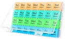 Große monatliche Pille Organizer 28 Tage Medication Organizer Lagerung von Woche,Extra große Komponenten Dust-Proof Pillen Fall Medikamente Reminder Travel Container für Vitamine/Fish Oil/Supplements