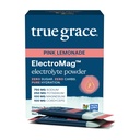 True Grace ElectroMag - 16 Stick Packs - Pink Lemonade - Electrolyte Powder for Rapid Hydration - Sodium, Potassium, Magnesium & Cordyceps - Zero Sugar & Carbs - Non-GMO - 16 Total Servings
