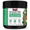 Force Factor Smarter Greens Superfoods Powder to Support Digestion and Bloating, Immunity, and Energy, Greens Powder with Probiotics, Digestive Enzymes, Antioxidants, and Fiber, 30 Servings