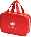 Kompakt Leere Erste Hilfe Kit Tasche Notfall Trauma Medical Pouch Reise Medizin Organizer Tasche für Zuhause, Camping, Reisen, Auto (Red)