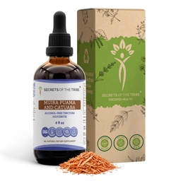 Secrets of the Tribe Muira Puama and Catuaba Alcohol-Free Liquid Extract (Ptychopetalum Olacoides und Erythroxylum Catuaba) Getrocknete Bark Tincture Supplement (4 FL OZ)