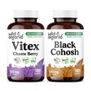Wild & Organic Vitex 180 Capsules & Black Cohosh 180 Capsules