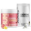 RAW Nutrition Creatine Monohydrate & Citrus Grapefruit Pre-Workout Powder Bundle