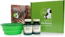 Imballaggio standard del cucciolo di processo - Integratori della polvere di supporto dell'immune e dell'intero corpo della canina - Kit di sostegno del cucciolo con il supporto del corpo intero della canina e il supporto del sistema immunitario della canina - Include la ciotola dell'acqua pieghevole