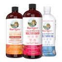 MaryRuth's Liquid Morning Multivitamines: +Hair Growth (Peach Mango), Daily Wellness (Raspberry) und Nighttime Multimineral (Coconut) | Vegan Vitamine für Schönheit, Energie und Bedtime | Non-GMO