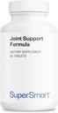 Supersmart Joint Support Formula (High Potency Complex) - mit Glucosamin, Chondroitin, Hyaluronsäure, MSM - Joint Support Supplement | Non-GMO & Gluten Free - 90 Tabletten