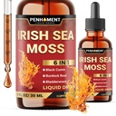 6in1 Sea Moss Drops with Black Seed Oil Irish Seamoss, Ashwagandha, Burdock Root & Bladderwrack - 1FL Oz - 30 Day Supply
